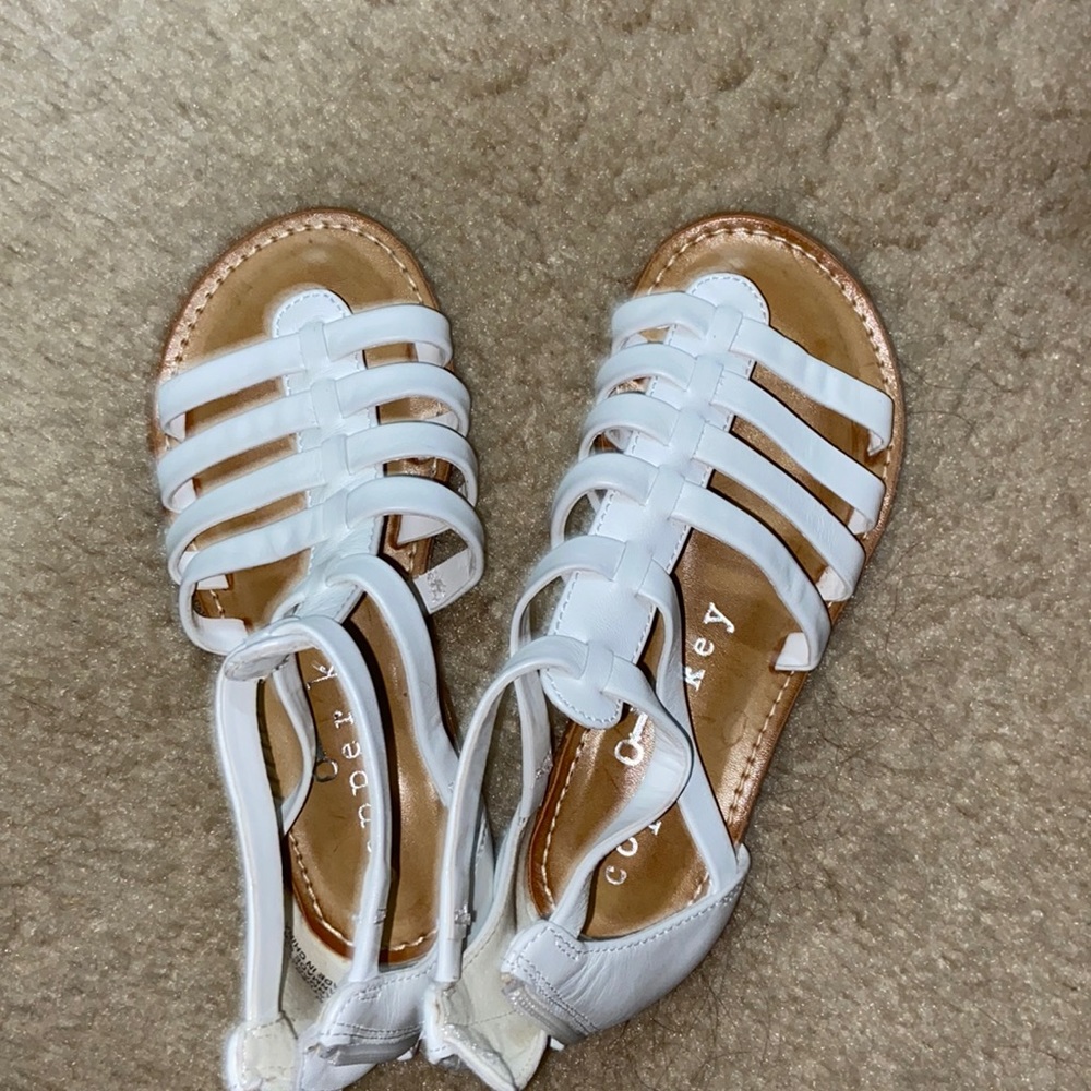 Cute white sandals